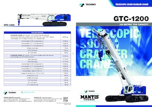 Macarale pe șenile - braț telescopic Tadano GTC-1200