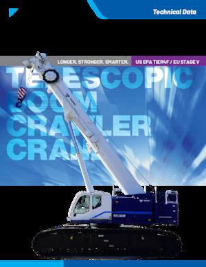 Macarale pe șenile - braț telescopic Tadano GTC-1600