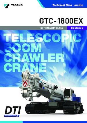 Macarale pe șenile - braț telescopic Tadano GTC-2000