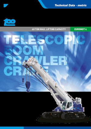 Macarale pe șenile - braț telescopic Tadano GTC-600