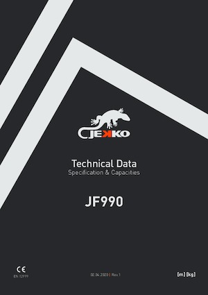 Macarale pe șenile - braț telescopic Jekko JF990