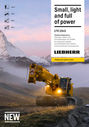 Macarale pe șenile - braț telescopic Liebherr LTR 1040