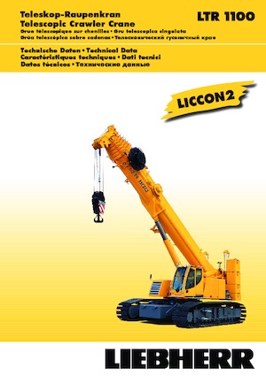 Macarale pe șenile - braț telescopic Liebherr LTR 1100