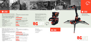 Macarale pe șenile - braț telescopic BG Lift M 250