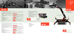 Macarale pe șenile - braț telescopic BG Lift M 400