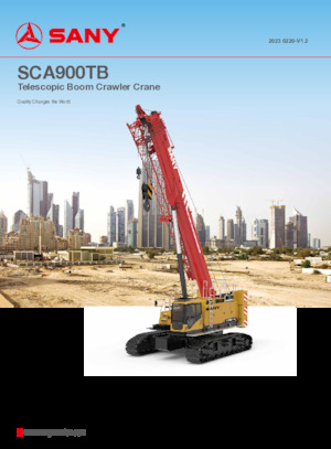 Macarale pe șenile - braț telescopic Sany SCA900TB