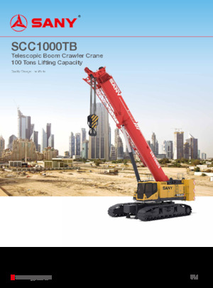 Macarale pe șenile - braț telescopic Sany SCC1000TB