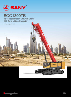Macarale pe șenile - braț telescopic Sany SCC1300TB 