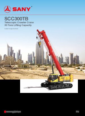 Macarale pe șenile - braț telescopic Sany SCC300TB