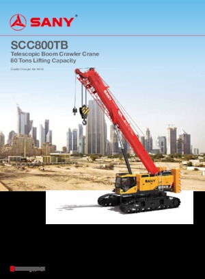 Macarale pe șenile - braț telescopic Sany SCC800TB
