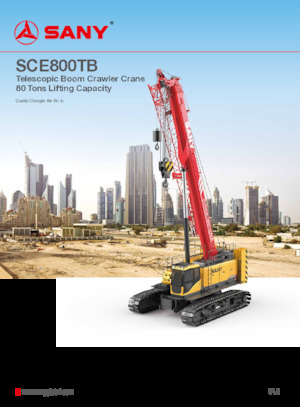 Macarale pe șenile - braț telescopic Sany SCE800TB
