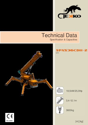 Macarale pe șenile - braț telescopic Jekko SPX536