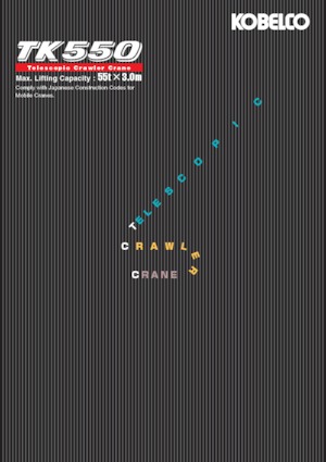 Macarale pe șenile - braț telescopic Kobelco TK550