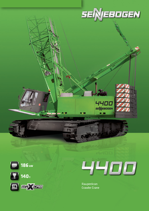 Macarale pe șenile - braț cu zăbrele Sennebogen 4400 Star Lifter