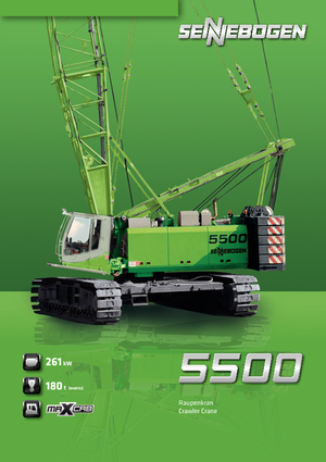 Macarale pe șenile - braț cu zăbrele Sennebogen 5500 Star Lifter