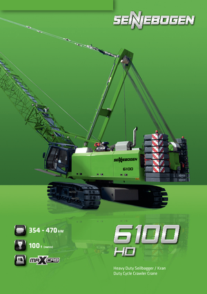Macarale pe șenile - braț cu zăbrele Sennebogen 6100 HD-B