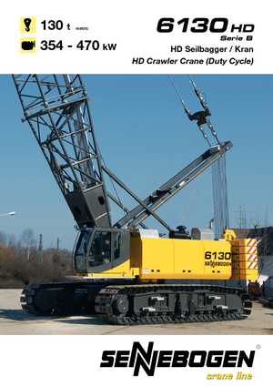 Macarale pe șenile - braț cu zăbrele Sennebogen 6130 HD