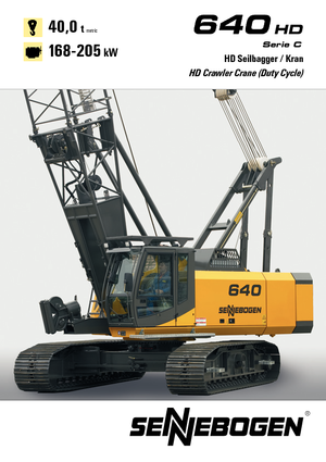 Macarale pe șenile - braț cu zăbrele Sennebogen 640 HD