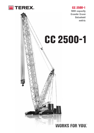 Macarale pe șenile - braț cu zăbrele Terex-Demag CC 2500-1