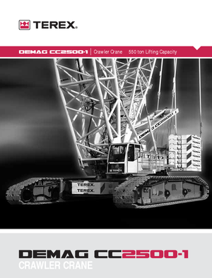 Macarale pe șenile - braț cu zăbrele Terex-Demag CC 2500-1