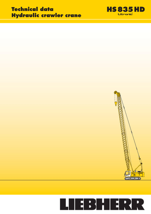 Macarale pe șenile - braț cu zăbrele Liebherr HS 835 HD Litr.