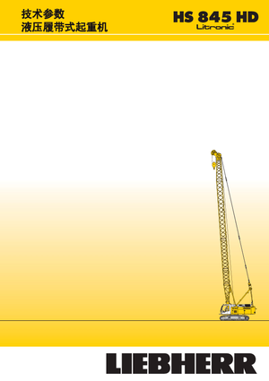 Macarale pe șenile - braț cu zăbrele Liebherr HS 845 HD Litr.