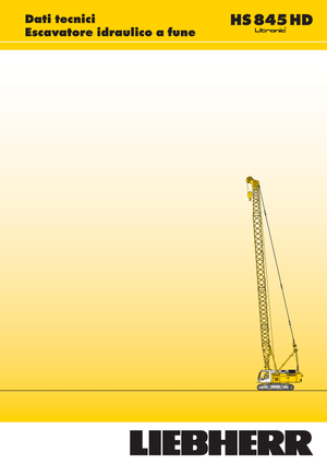 Macarale pe șenile - braț cu zăbrele Liebherr HS 845 HD Litr.