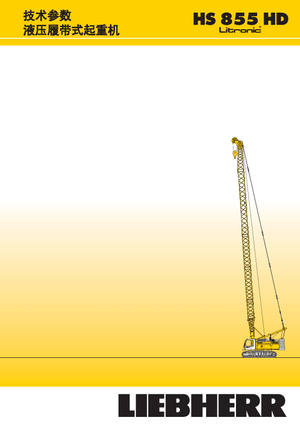 Macarale pe șenile - braț cu zăbrele Liebherr HS 855 HD Litr.