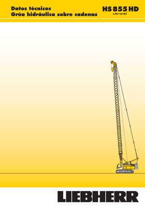 Macarale pe șenile - braț cu zăbrele Liebherr HS 855 HD Litr.