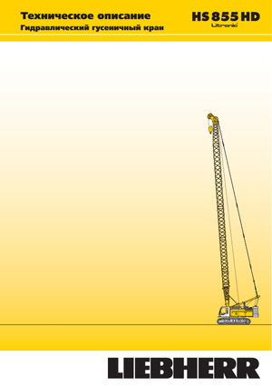 Macarale pe șenile - braț cu zăbrele Liebherr HS 855 HD Litr.