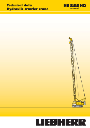 Macarale pe șenile - braț cu zăbrele Liebherr HS 855 HD Litr.