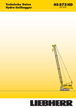 Macarale pe șenile - braț cu zăbrele Liebherr HS 875 HD Litr.