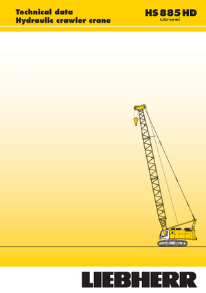 Macarale pe șenile - braț cu zăbrele Liebherr HS 885 HD Litr.