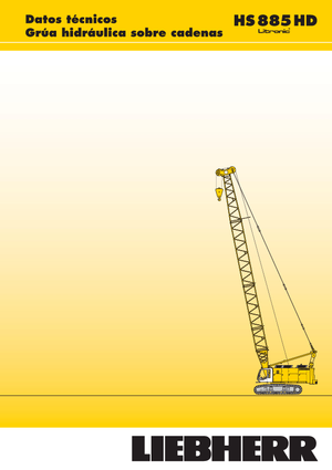 Macarale pe șenile - braț cu zăbrele Liebherr HS 885 HD Litr.