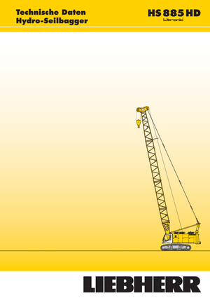 Macarale pe șenile - braț cu zăbrele Liebherr HS 885 HD Litr.