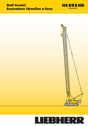 Macarale pe șenile - braț cu zăbrele Liebherr HS 895 HD