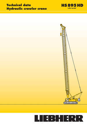 Macarale pe șenile - braț cu zăbrele Liebherr HS 895 HD
