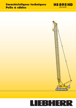 Macarale pe șenile - braț cu zăbrele Liebherr HS 895 HD