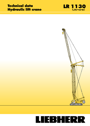 Macarale pe șenile - braț cu zăbrele Liebherr LR 1110