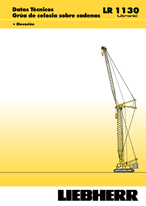 Macarale pe șenile - braț cu zăbrele Liebherr LR 1110