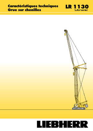 Macarale pe șenile - braț cu zăbrele Liebherr LR 1110