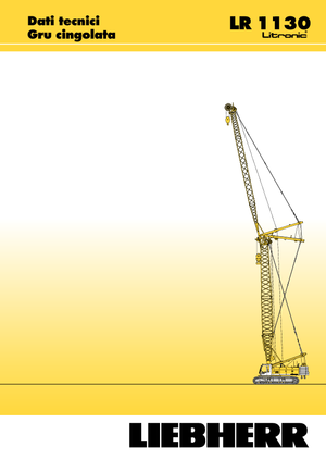 Macarale pe șenile - braț cu zăbrele Liebherr LR 1110