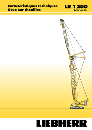 Macarale pe șenile - braț cu zăbrele Liebherr LR 1200