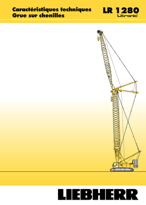 Macarale pe șenile - braț cu zăbrele Liebherr LR 1280