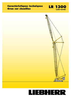 Macarale pe șenile - braț cu zăbrele Liebherr LR 1300 SX