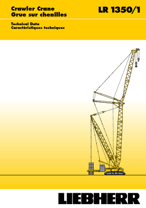 Macarale pe șenile - braț cu zăbrele Liebherr LR 1350/1