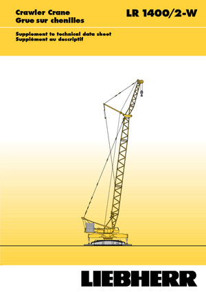Macarale pe șenile - braț cu zăbrele Liebherr LR 1400/2