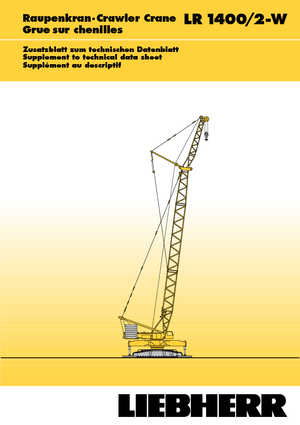 Macarale pe șenile - braț cu zăbrele Liebherr LR 1400/2