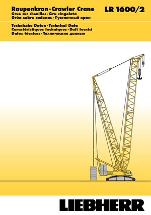 Macarale pe șenile - braț cu zăbrele Liebherr LR 1600/2