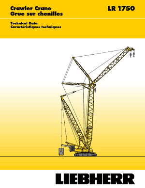 Macarale pe șenile - braț cu zăbrele Liebherr LR 1750